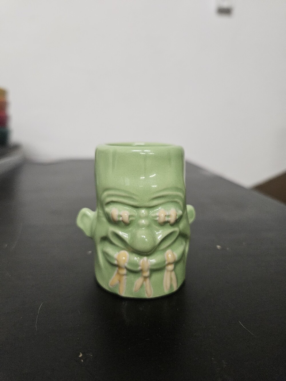 Tiki Farm Sam's Dinky Noggin Purple Shrunken Head Shotglass by Sam Gambino 2005